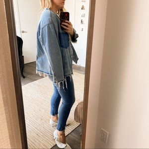 BLUE ZARA DENIM JACKET/SHIRT